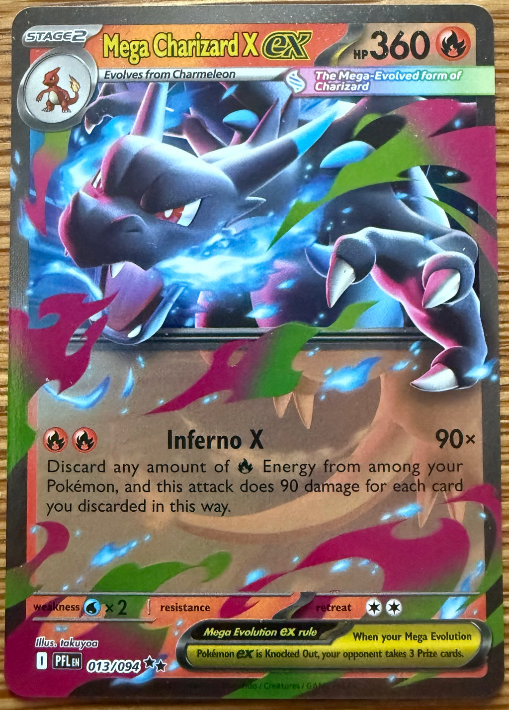 Mega Charizard X ex – 013/094 | Phantasmal Flames