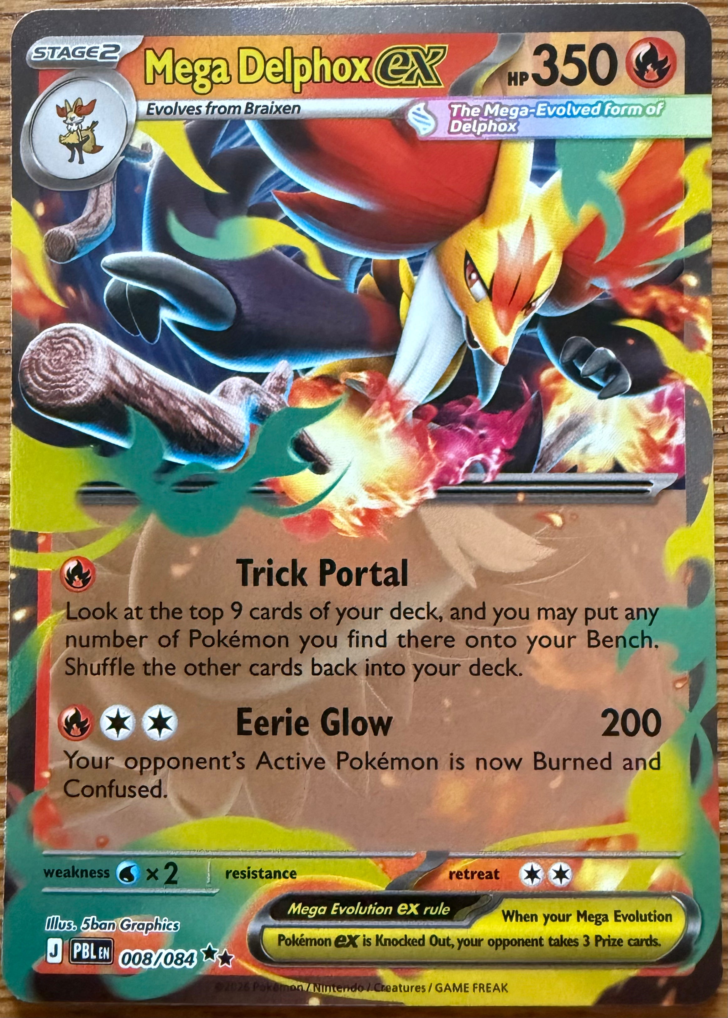 Mega Delphox ex – 008/084 | Pitch Black