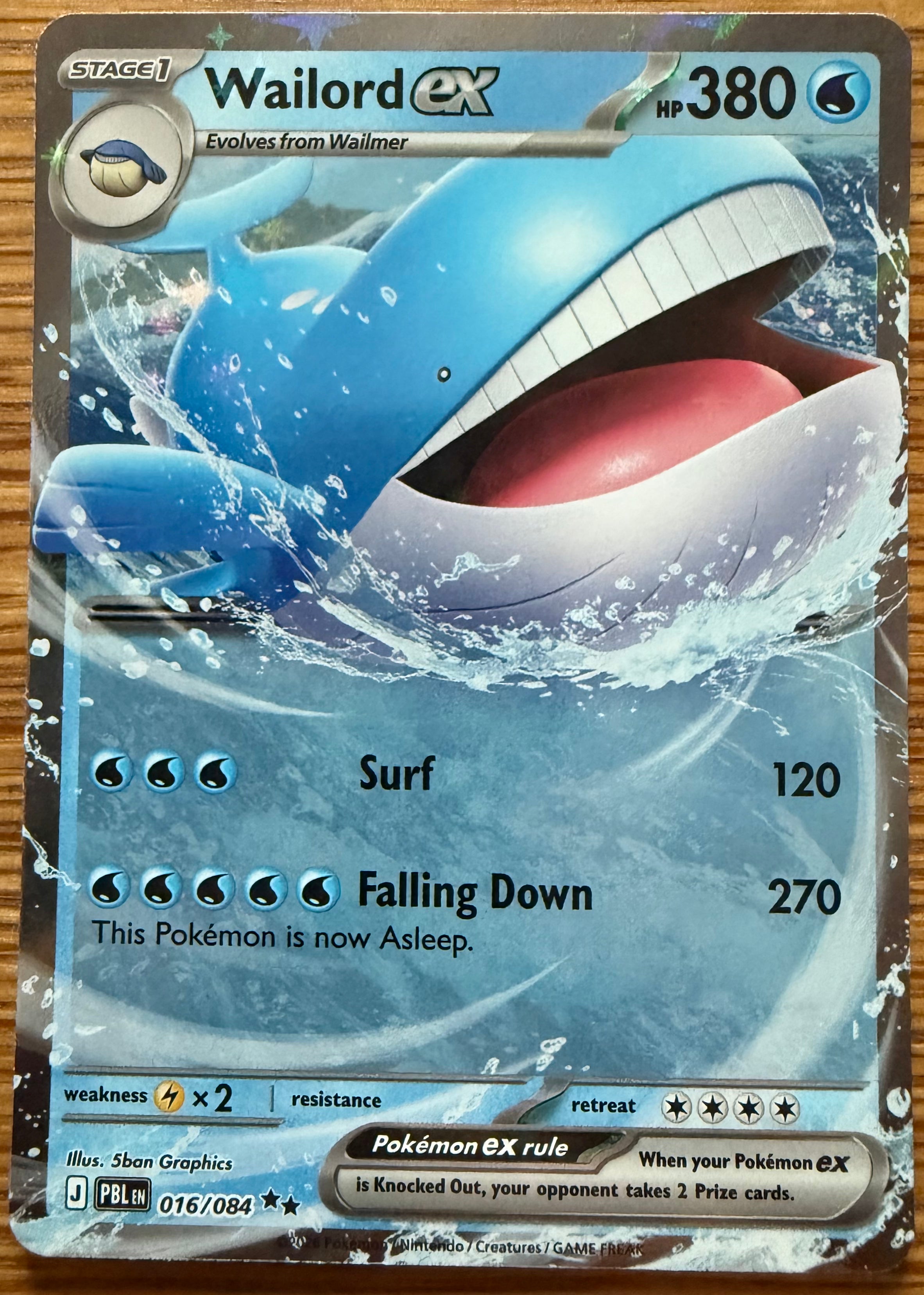 Wailord ex – 016/084 | Pitch Black
